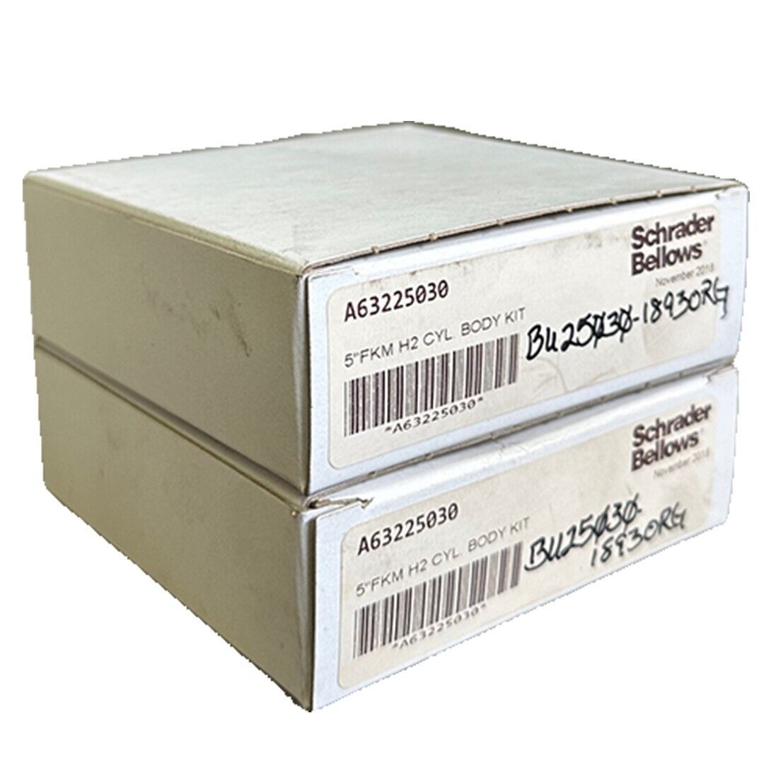 2 NEW SCHRADER BELLOWS A63225030 5''FKM H2 CYLINDER BODY KITS — PremiumPLC