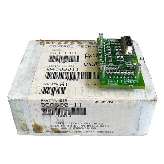 NEW EMERSON CONTROL TECHNIQUES STI-EIO / STIEIO INTERFACE CARD REV. A1 960300-11