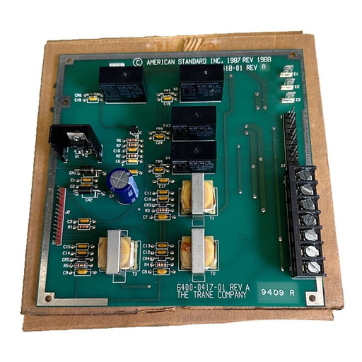 NEW AMERICAN STANDARD INC TRANE 6400-0418-01 / 6400-0417-01 RELAY BOARD BRD 0644