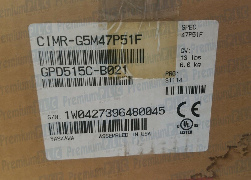 NEW MAGNETEK YASKAWA CIMR-G5M47P51F IMPULSE G+ SER. 2 CRANE DRIVE GPD515C-B021