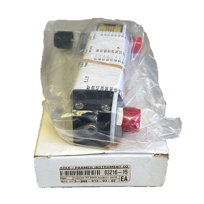 NEW COLE-PARMER INSTRUMENT 03216-15 / 0321615 FLOWMETER 65mm 3-048-013-03-02
