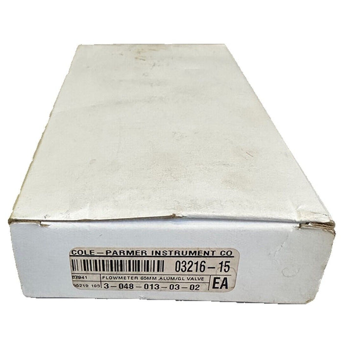 NEW COLE-PARMER INSTRUMENT 03216-15 / 0321615 FLOWMETER 65mm 3-048-013-03-02