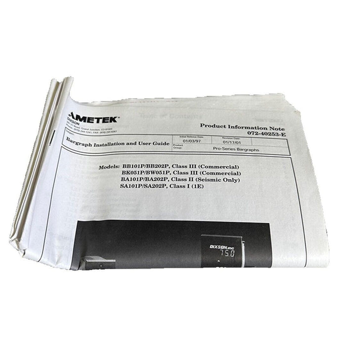 NEW AMETEK DIXSON SA101P BARGRAPH INDICATOR 0-2KGPM 115V