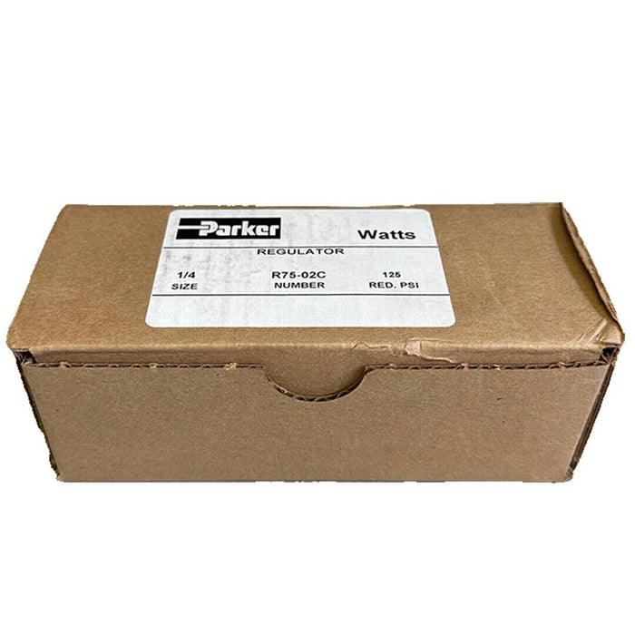NEW PARKER WATTS R75-02C / R7502C 1/4'' REGULATOR 125PSI
