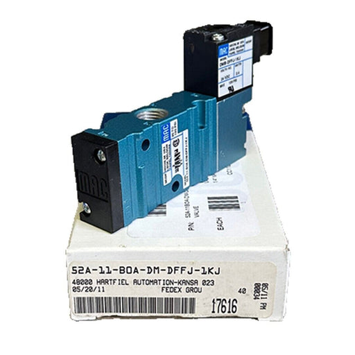 NEW MAC 52A-11-BOA-DM-DFFJ-1KJ / 52A11BOADMDFFJ1KJ 3-WAY SOLENOID VALVE 24VDC