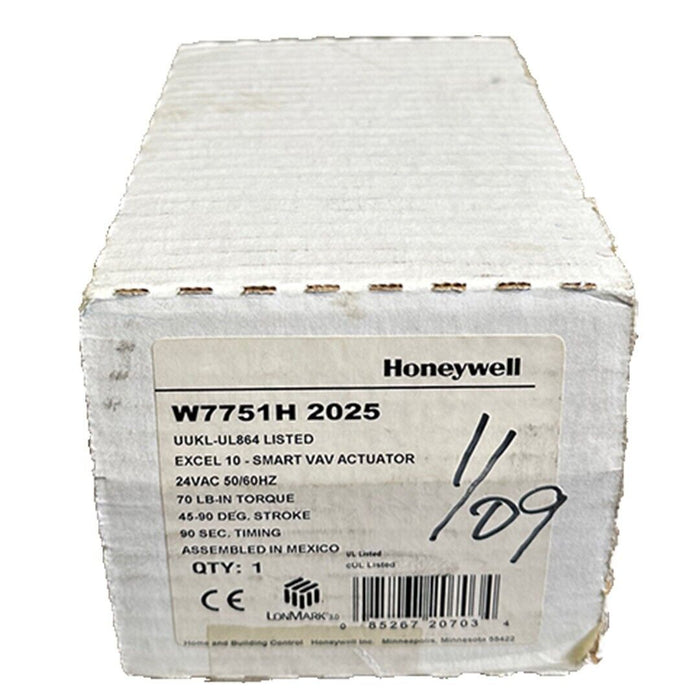 NEW HONEYWELL W7751H-2025 / W7751H2025 EXCEL 10 SMART VAV ACTUATOR 24VAC 50/60Hz