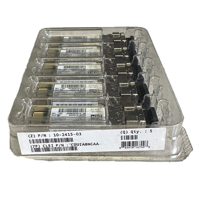 5 NEW CISCO SFP-10G-SR / SFP10GSR TRANSCEIVER MODULES 10-2415-03 / 10241503