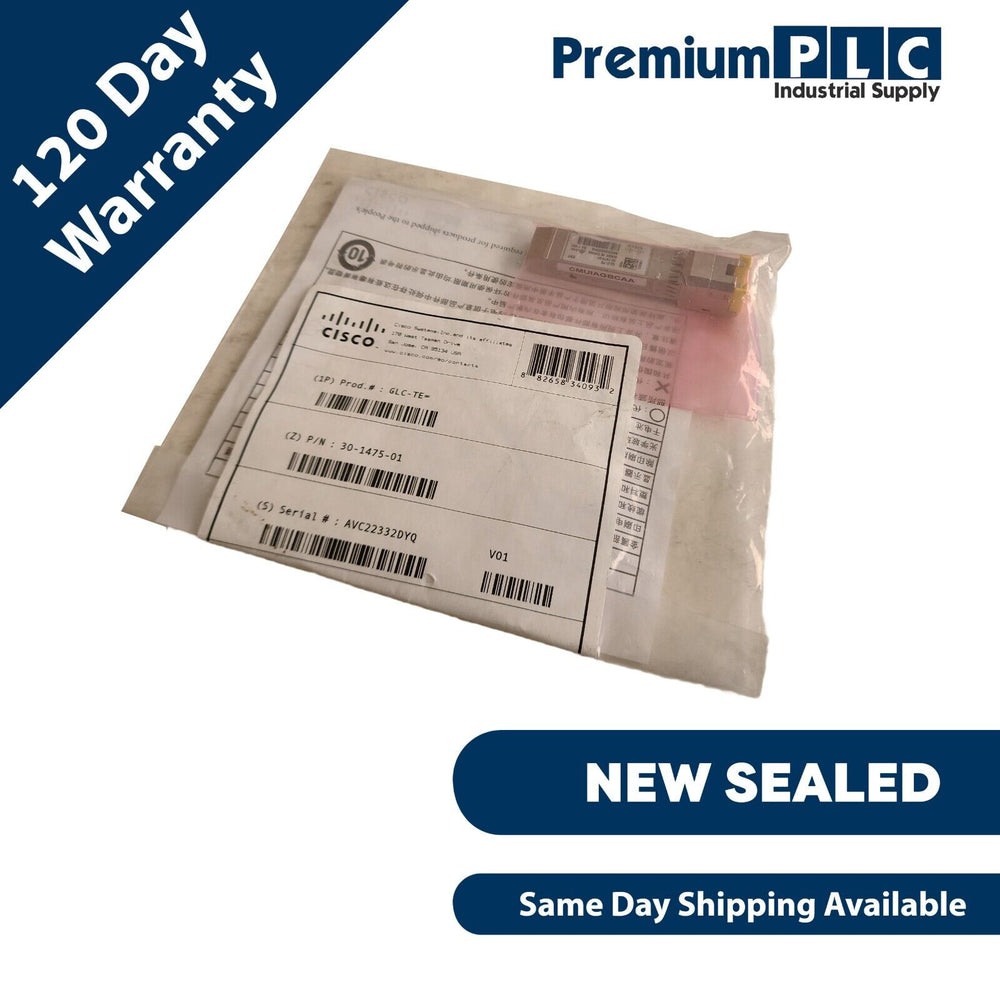 NEW FS CISCO GLC-TE= 30-1475-01 GBIC 1000BASE-T RJ-45 SFP TRANSCEIVER W/HOLOGRAM