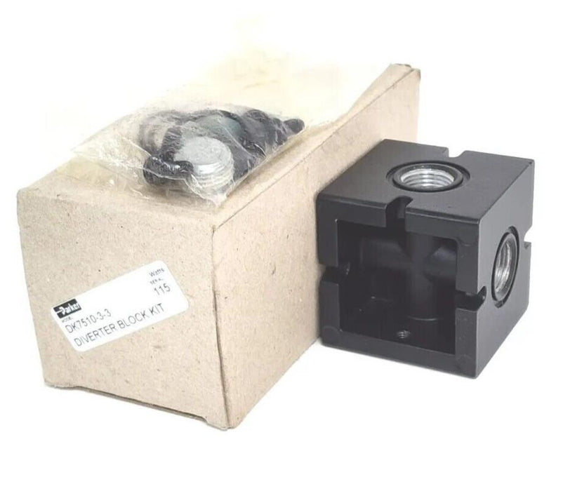 NIB PARKER DK7510-3-3 DIVERTER BLOCK KIT DK751033