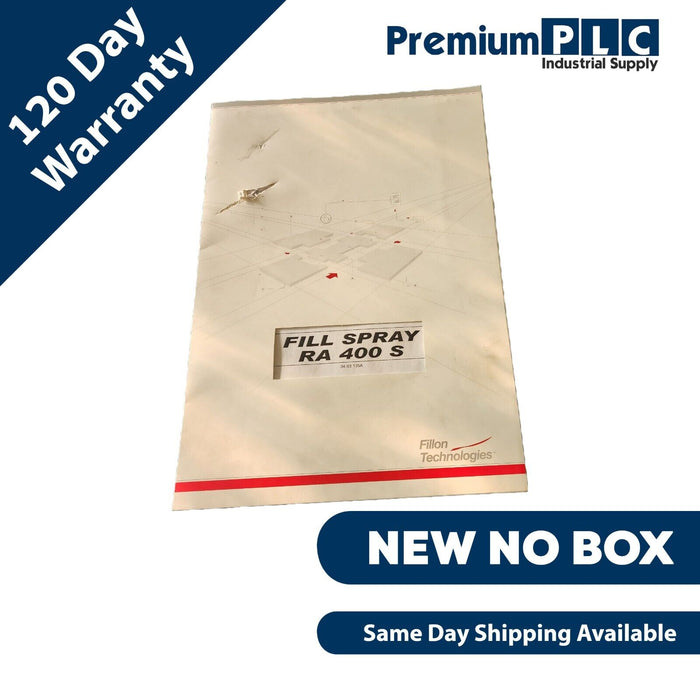 NEW FILLON TECHNOLOGIES FILL SPRAY RA 400 S / RA400S AEROSOL FILLING MACHINE