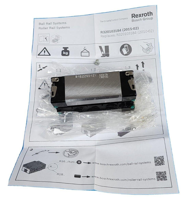 NIB REXROTH R16228942Y LINEAR RUNNER BLOCK KWD-020-SNS-C0-N-1
