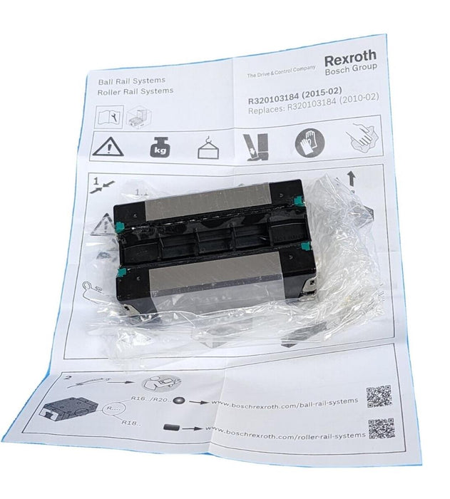 NIB REXROTH R16228942Y LINEAR RUNNER BLOCK KWD-020-SNS-C0-N-1