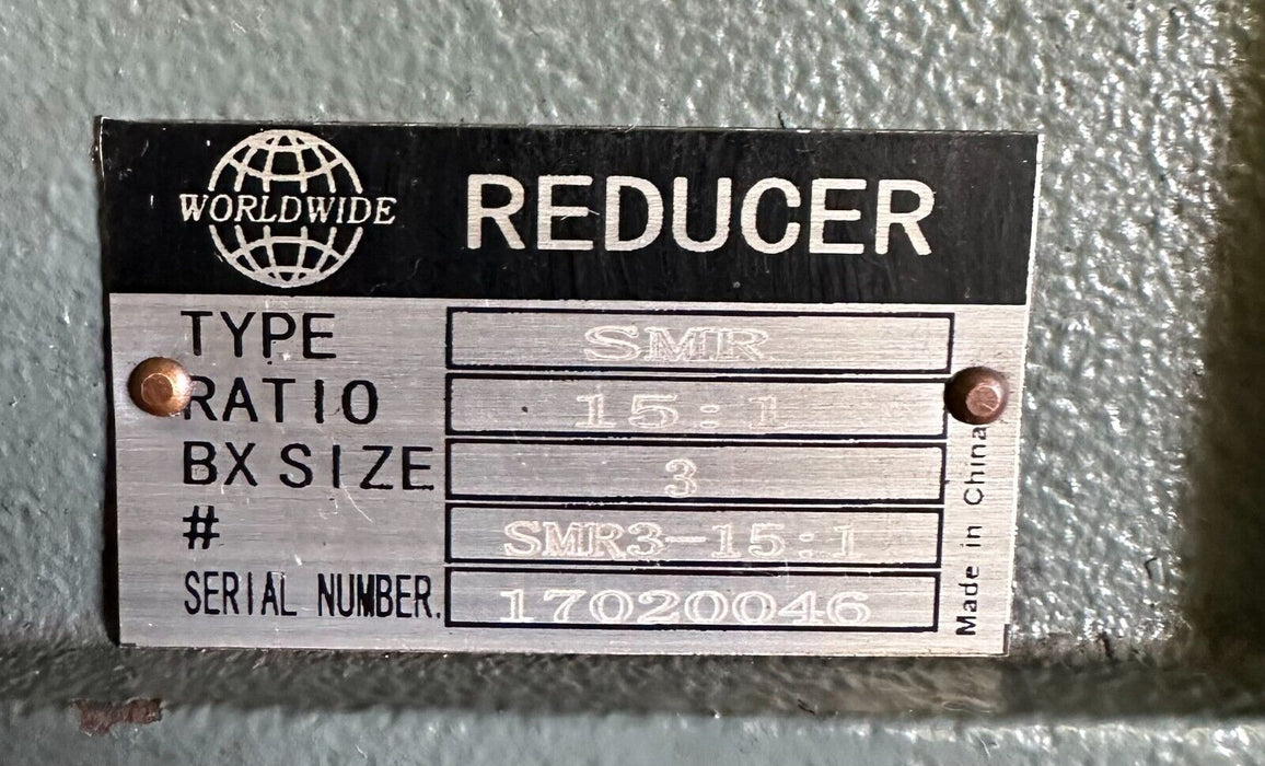 NEW WORLDWIDE SMR3-15:1 / SMR3151 SMR SHAFT MOUNTED REDUCER 15:1 RATIO BX SIZE 3