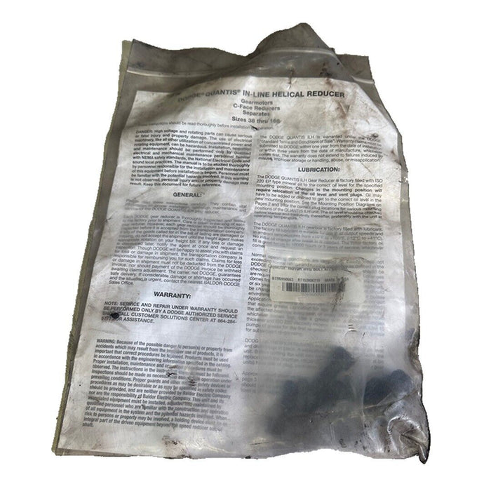 NEW DODGE HB482CN56C / H4C56S03707 Quantis IN-LINE REDUCER 37.06:1 RATIO 1750RPM