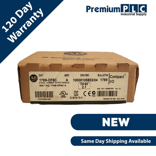 NEW ALLEN BRADLEY 1769-OF8C /A CompactLogix I/O 8CH ANALOG CURRENT OUTPUT MODULE