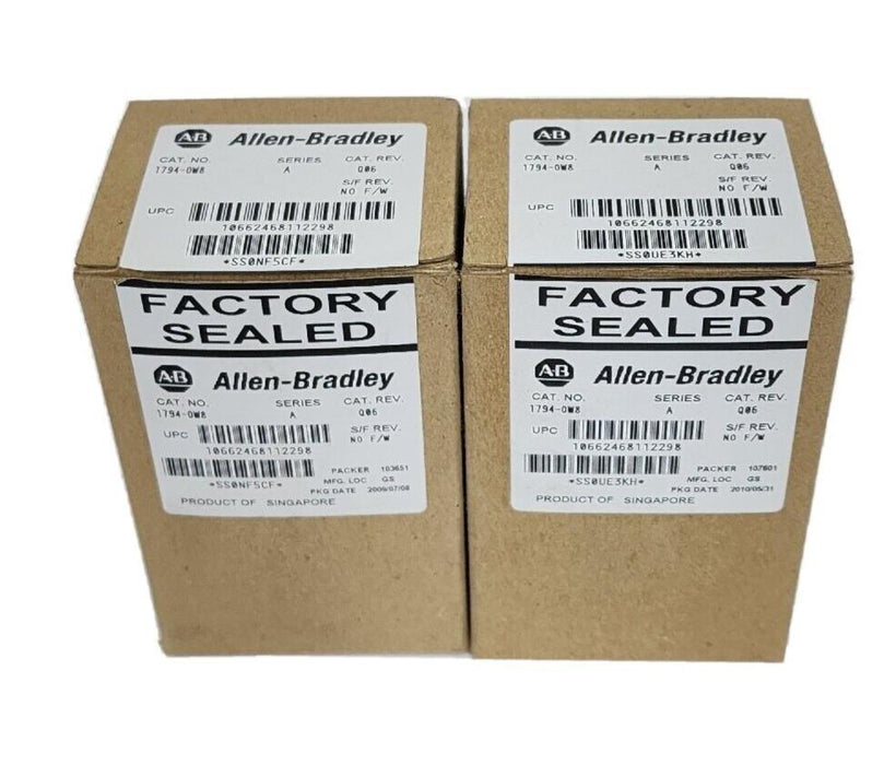 LOT OF 2 NIB ALLEN BRADLEY 1794-OW8 SER. A FLEX 8 POINT DIGITAL OUTPUT MODULES