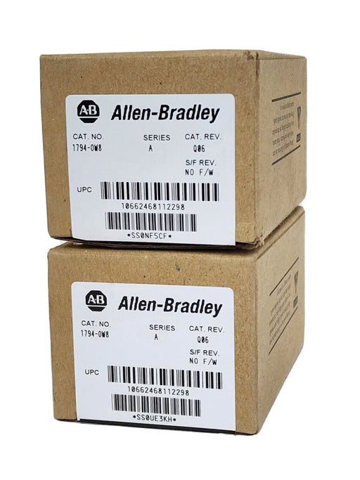 LOT OF 2 NIB ALLEN BRADLEY 1794-OW8 SER. A FLEX 8 POINT DIGITAL OUTPUT MODULES