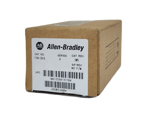 NIB ALLEN BRADLEY 1794-IB16 SER. A FLEX INPUT MODULE 16 POINT