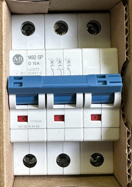 NEW ALLEN BRADLEY 1492-SPM3D100 /D SUPPLEMENTARY PROTECTOR 3P 10A 1492SPM3D100