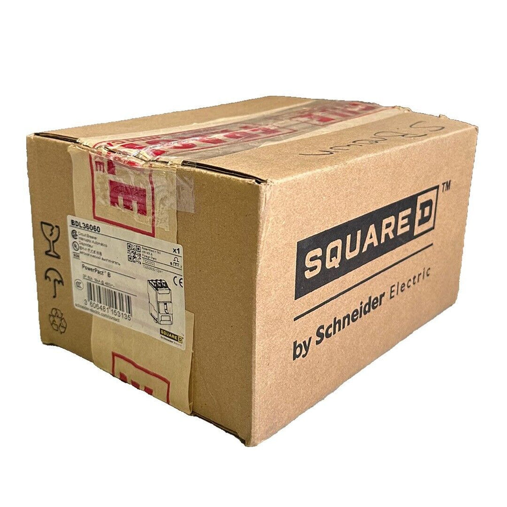 NEW SQUARE D BDL36060 PowerPact B CIRCUIT BREAKER 3P 60A 18kA @ 480V BD60