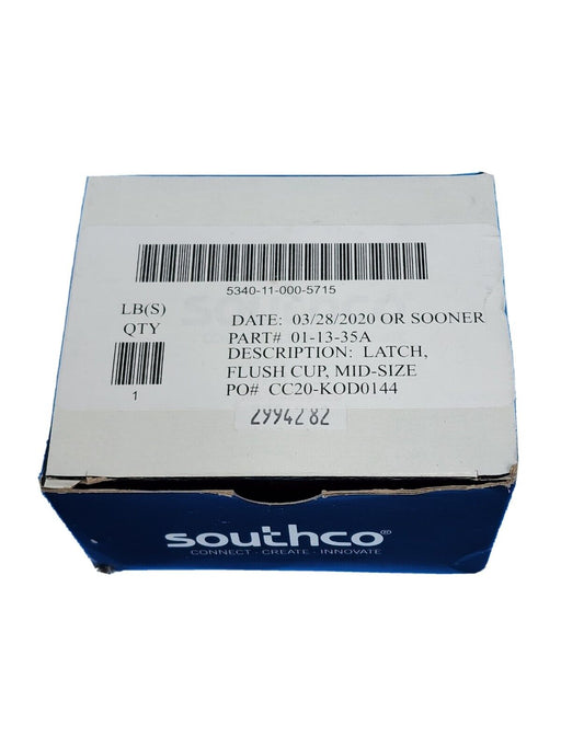 NIB SOUTHCO 01-13-35A FLUSH CUP, MID-SIZE LATCH SOUTHCO 01-13-35
