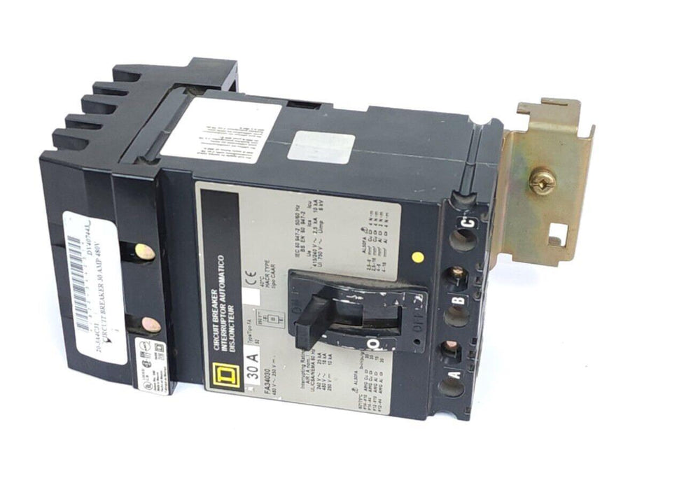 SQUARE D FA34030 CIRCUIT BREAKER 50/60Hz 30A 3P