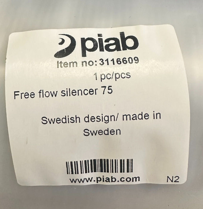 NEW PIAB 31.16.609 / 3116609 FREE FLOW SILENCER 75 PUMP ACCESSORY