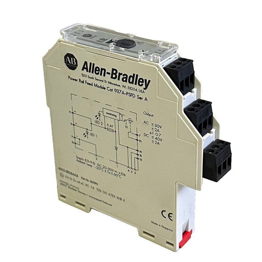 ALLEN BRADLEY 937A-PSFD /A POWER RAIL FEED MODULE 937APSFD