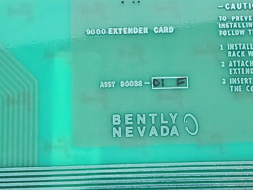 BENTLY NEVADA 90038-01F EXTENDER CARD 90038-01 F, 9003801F