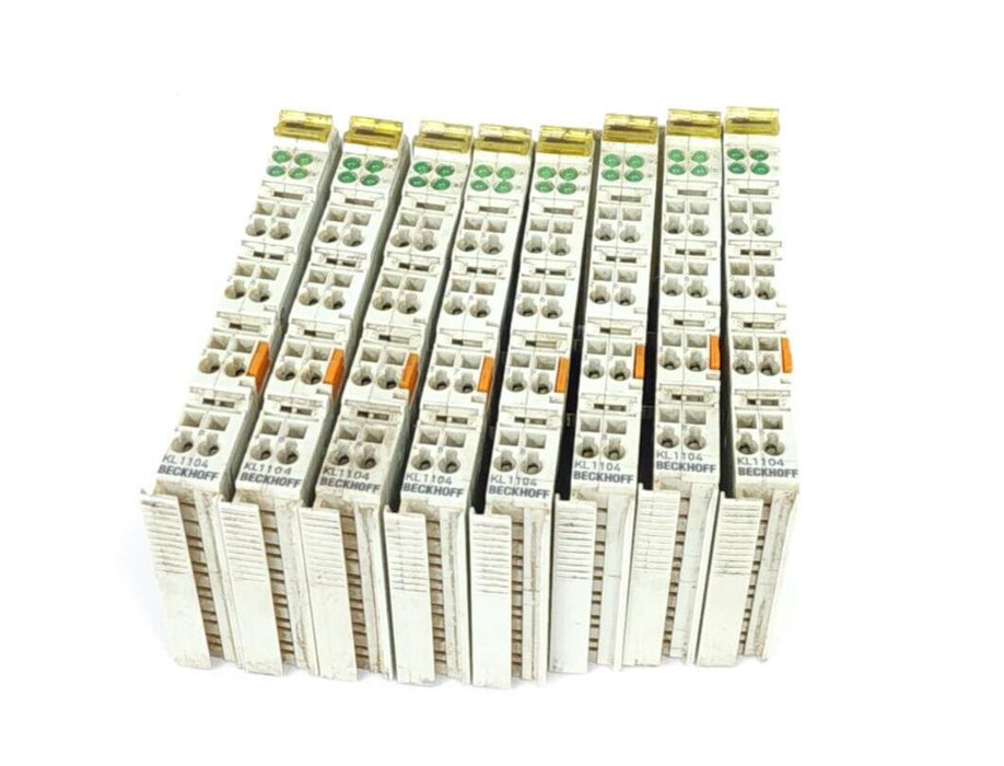 LOT OF 8 BECKHOFF KL1104 DIGITAL INPUT TERMINALS 4-CHANNEL 24 VDC