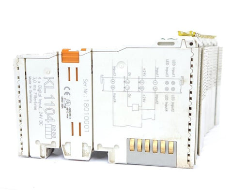 LOT OF 8 BECKHOFF KL1104 DIGITAL INPUT TERMINALS 4-CHANNEL 24 VDC
