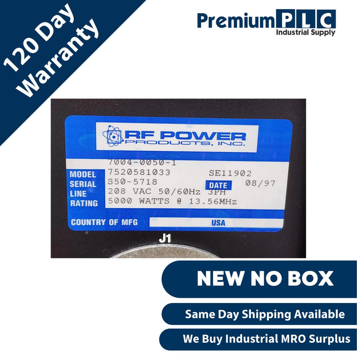 NEW AE RF POWER RFPP RF50S WATERCOOLED POWER SUPPLY 5000W 7520581033 3150013-001