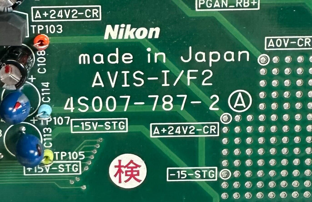 NIKON 4S007-787-2 / 4S0077872 AVIS-I/F2 INTERFACE BOARD AVISIF2