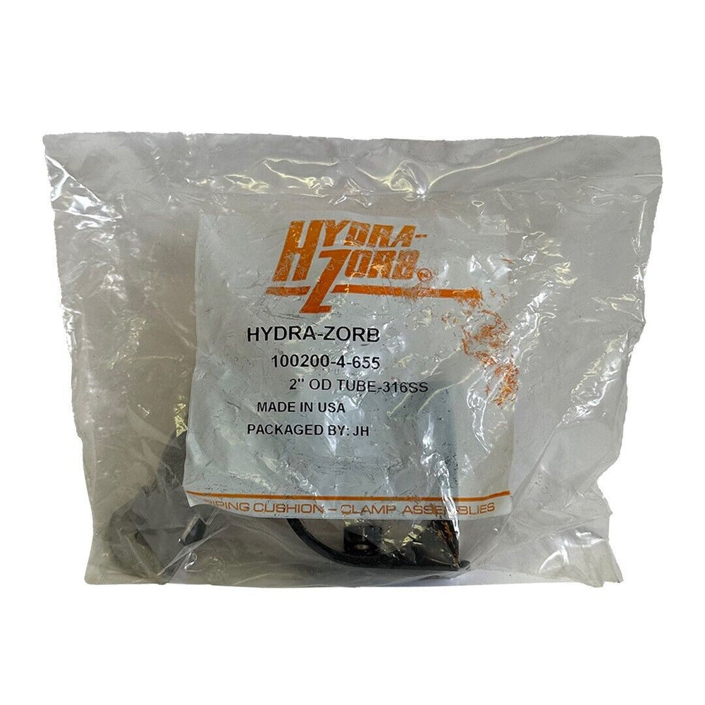 NEW HYDRA-ZORB 100200-4-655 / 1002004655 2'' OD TUBE-316SS PIPING CUSHION-CLAMP