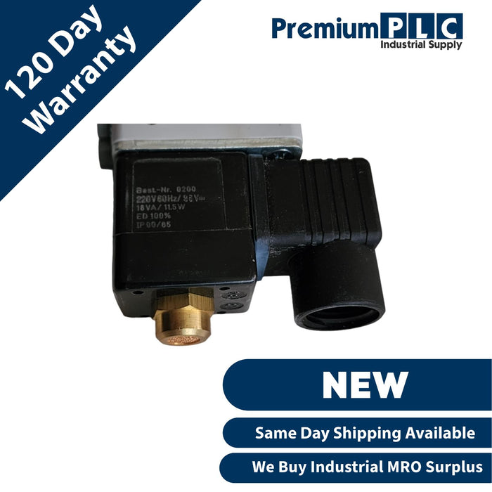 NEW PARKER MILLER FLUID POWER 5251-S / 5251S SOLENOID VALVE 25-150PSI 220V COIL