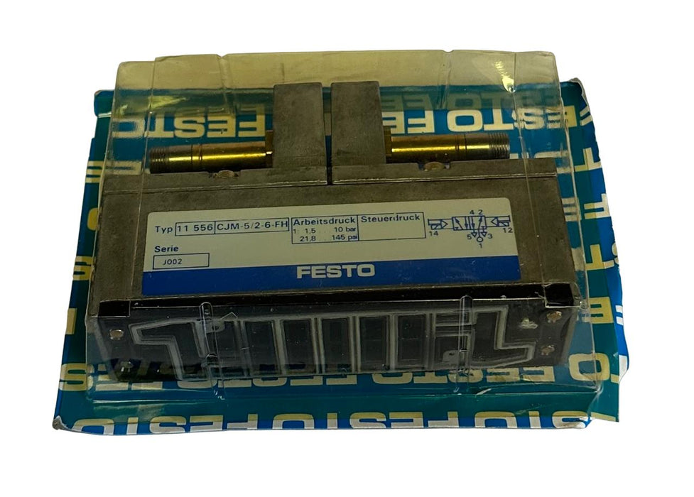 NEW FESTO CJM-5/2-6-FH / CJM526FH SOLENOID VALVE 1.5-10BAR 11-556 / 11556