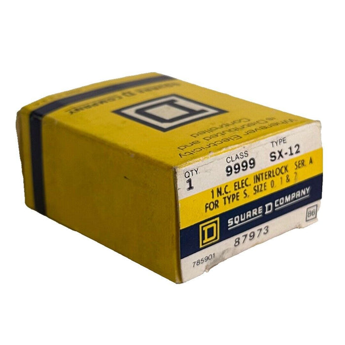 NEW SQUARE D 9999-SX-12 / 9999SX12 ELECTRICAL INTERLOCK SER.A 87973