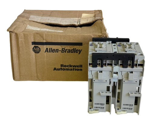 NEW ALLEN BRADLEY 104-C23ZP22 /C REVERSING CONTACTOR 3-POLE 115Vdc 104C23ZP22