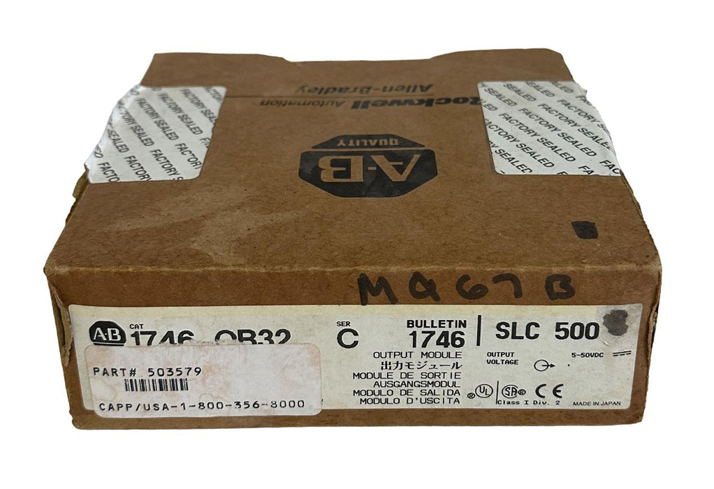 NEW ALLEN BRADLEY 1746-OB32 /C SLC 500 32-PT DIGITAL OUTPUT MODULE 1746OB32