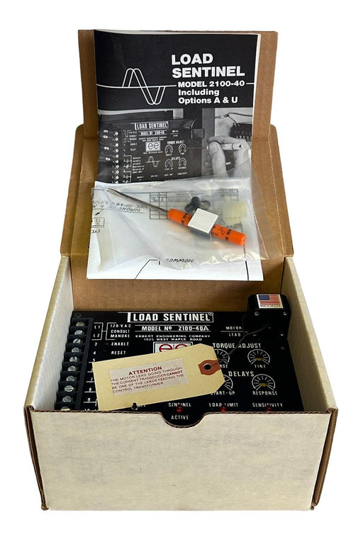 NEW EBBERT ENGINEERING 2100-40A / 210040A LOAD SENTINEL W/ ANALOG 120Vac