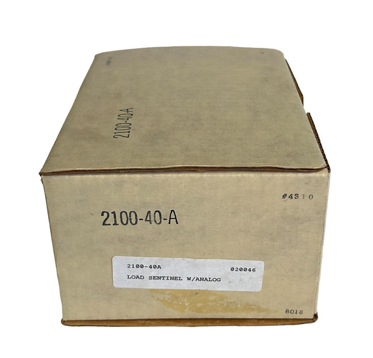 NEW EBBERT ENGINEERING 2100-40A / 210040A LOAD SENTINEL W/ ANALOG 120Vac