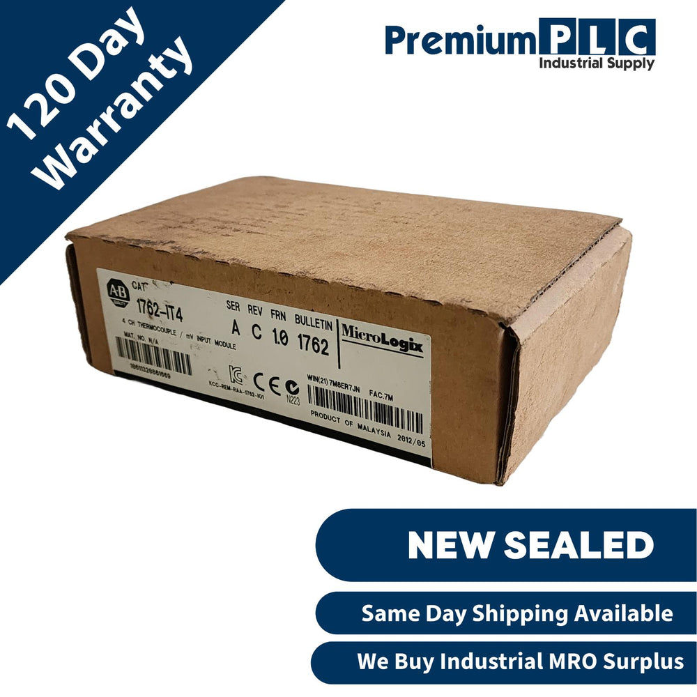 NEW F/S ALLEN BRADLEY 1762-IT4 /A MicroLogix 4-CH THERMOCOUPLE / MV INPUT MODULE