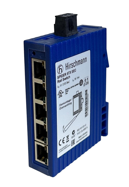 NEW HIRSCHMANN SPIDER 5TX EEC 5-PORT EtherNet SWITCH 943 824-102 / 943824102