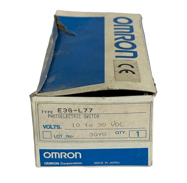 NEW OMRON E3G-L77 / E3GL77 PHOTOELECTRIC SWITCH 10-30Vdc 2M RANGE