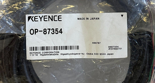 NEW KEYENCE OP-87354 / OP87354 SAFETY LASER CONTROL CABLE 5M SR-x000W NFPA79