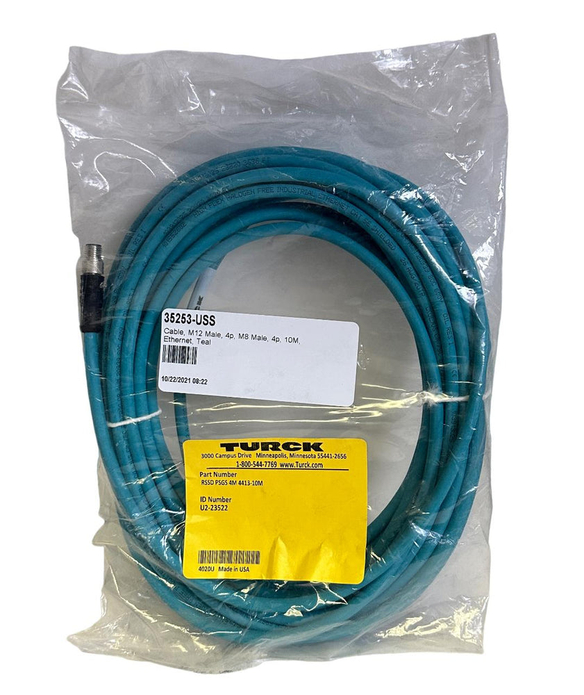 NEW TURCK RSSD PSGS 4M 4413-10M / RSSDPSGS4M441310M HYBRID CABLE 10M U2-23522