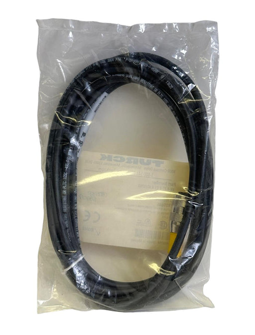 NEW TURCK RK 4.4T-3-RS 4.4T/S760 / RK44T3RS44TS760 M12 EURO CORDSET 3M UX05686