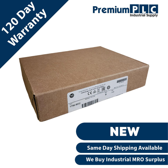 NEW SEALED ALLEN BRADLEY 1756-IB32 /B ControlLogix 32-PT 12/24V DC INPUT MODULE