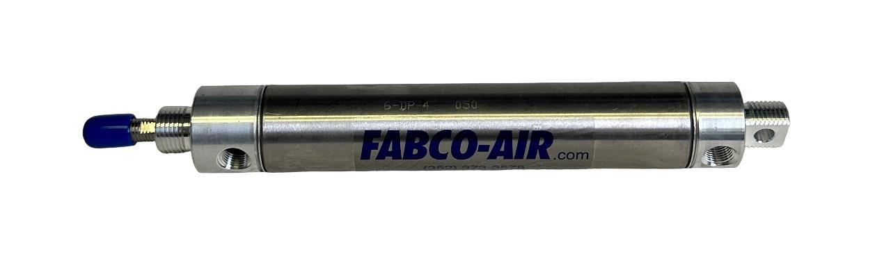NEW FABCO-AIR 6-DP-4 / 6DP4 PNEUMATIC CYLINDER H-SERIES 4'' STROKE DOUBLE-ACTING