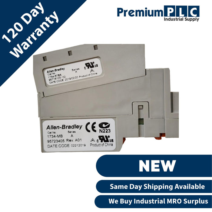 ALLEN BRADLEY 1734-TBS /A POINT I/O TERMINAL BASE TWO PIECE,8 SPRING-CLAMP TERM.